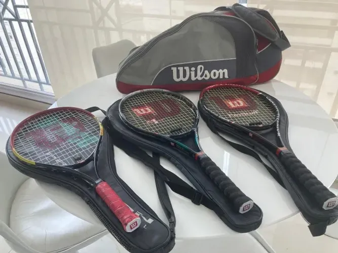 Raqueteira + 3 Raquetes -Excelente estado! VENDO TAMBÉM INDIVIDUAL!