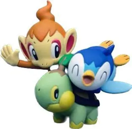 Miniatura Piplup, Turtwig e Chimchar Kaiyodo | Pré-venda pokémon Diamond and Pearl