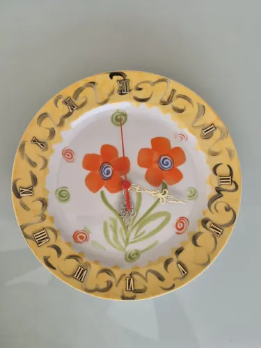 Relógio Decorativo de Parede Floral