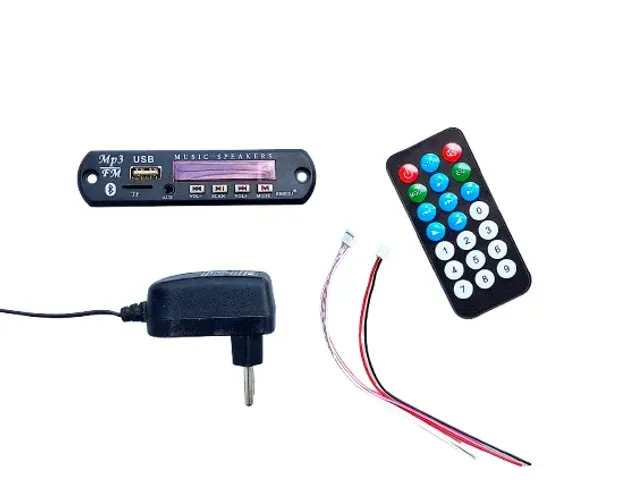 placa multimidia USB bluetooth antrada auxiliar micoSD FM controle remoto fonte inclusa