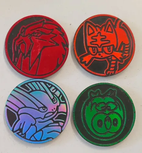 4 moedas Pokémon - LER ANÚNCIO 
