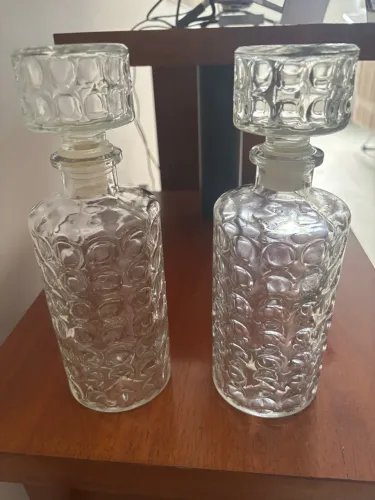 Garrafa Decanter de Vidro Vintage