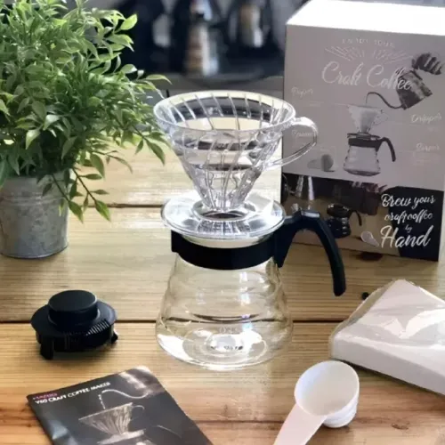 Conjunto V60 02 Craft Coffee Maker Hario - 600ml