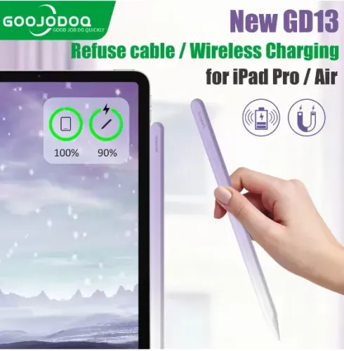 Caneta stylus Goojodoq Carreg. automático para iPad