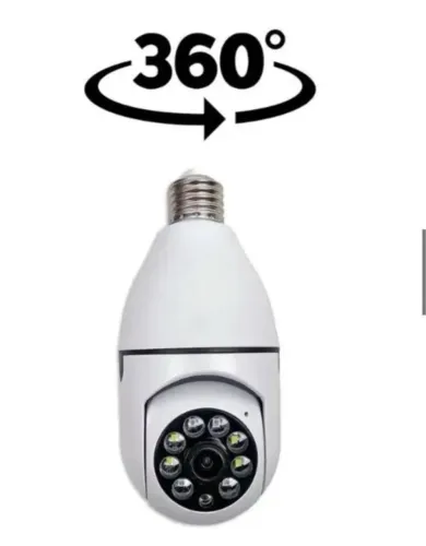 Câmera de Segurança Lâmpada 360°