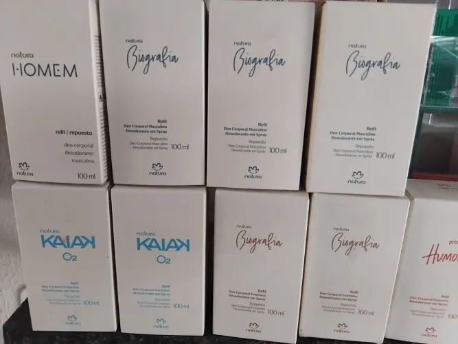Refil feminino e masculino a pronta entrega