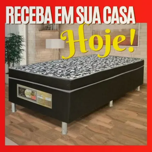 Cama Box de Solteiro Acolchoada _ Pronta Entrega