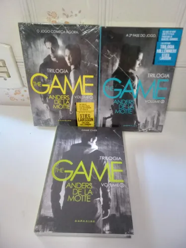 3 livros novos lacrados Trilogia The Game Anders de la Motte Darkside