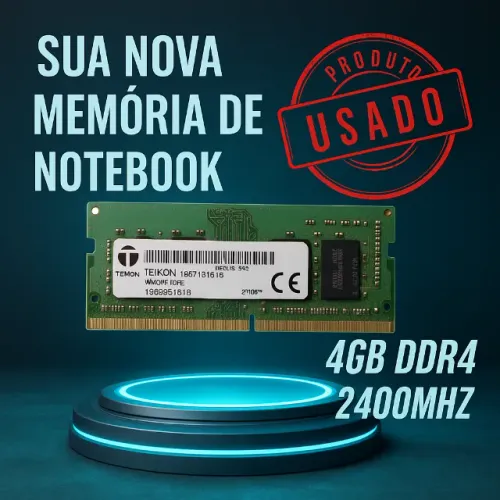 Memória RAM para Notebook 4GB DDR4 2400MHz