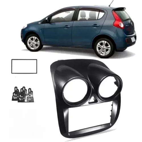 Moldura de Som Tela Painel 2din 7'' Polegadas Fiat palio - DVD central Multimídia 