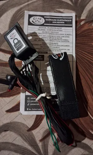 Cadeado eletrônico para motos.