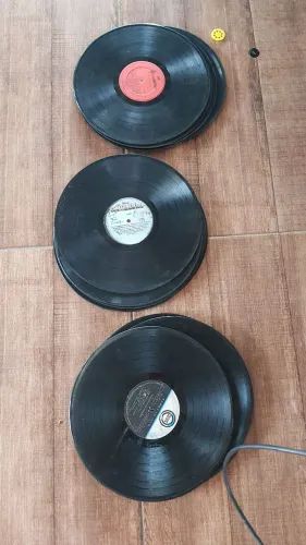 Discos de vinil para artesanato e enfeites