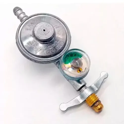 Regulador de Gás Com Manometro 1Kg/h 0728/06B Imar Indicador de Gás do Botijão