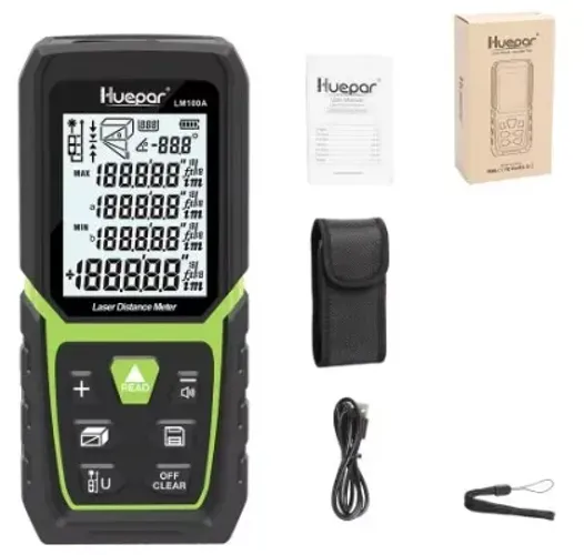 Trena Laser Huepar 50m Bateria Recarregável