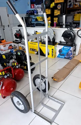 Carrinho de carga cinza 350kg - entrega gratis