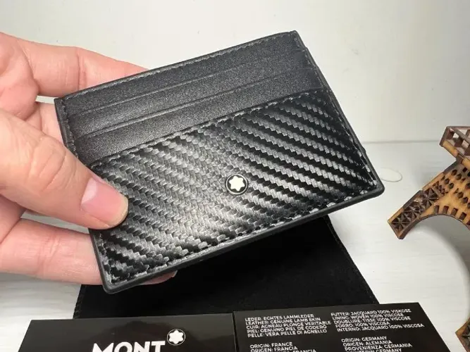 PORTA CARTÃO MASCULINO MB SLIM FIT PREMIUM 2025 MONTBLANC LINHA ITALIANA
