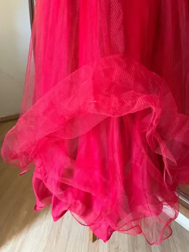 Vestido seda, bordado