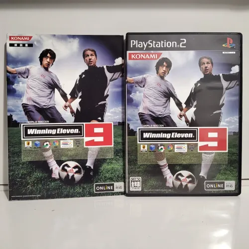 Winning Eleven 9 PS2 Original C/ Manual Livreto Mídia Física Completo Japonês