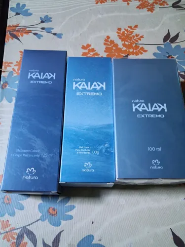 Kit Kaiak Extremo Natura - Shampoo, Gel e Colonia