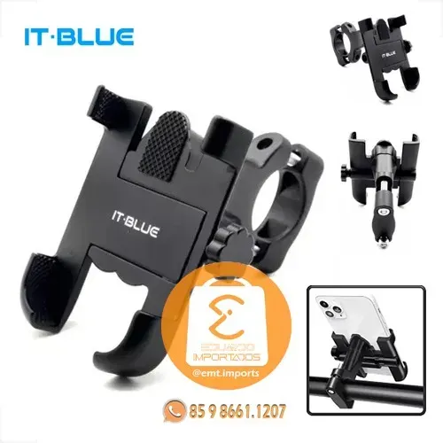 Suporte de Celular Universal para Moto Bike Aluminio It-Blue LE-044