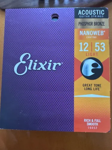 Encordoamento 012 Light Para Violão Aço Elixir