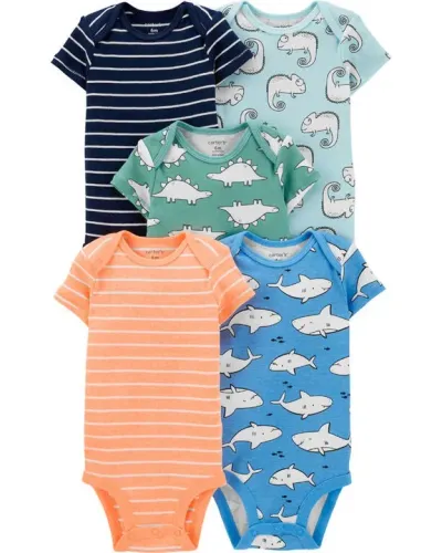 Conjunto Kit Carters 5 peças bodies 6 meses
