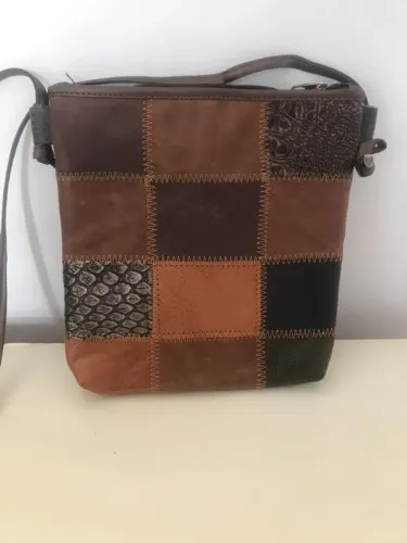 Bolsa Em Tons De Marrom Em Couro Transversal