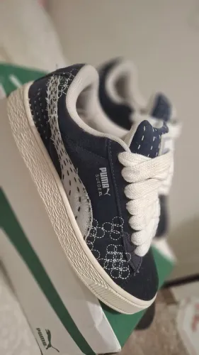  Puma Suede XL Skate New Navy Vapor Gray ORIGINAL 