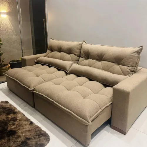 Sofá Cama Retrátil de Canto