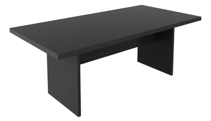 MESA DE REUNIAO PRETA DIRETORIA 2.00x1.00 - MÓVEIS IKONMIXOFFICE