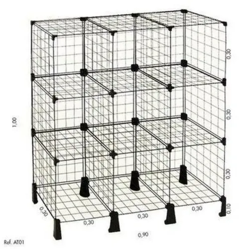 Balcão Aramado 0.30 x 0.90 x 1.00