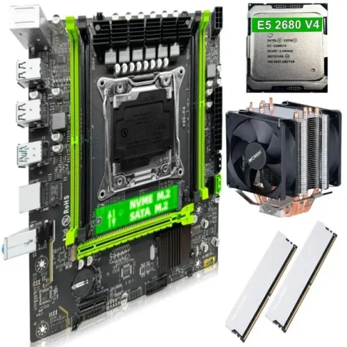 MONTE SEU PC - KIT X99 - PROCESSADOR E5-2680 V4 com 14 núcleos e 28 threads