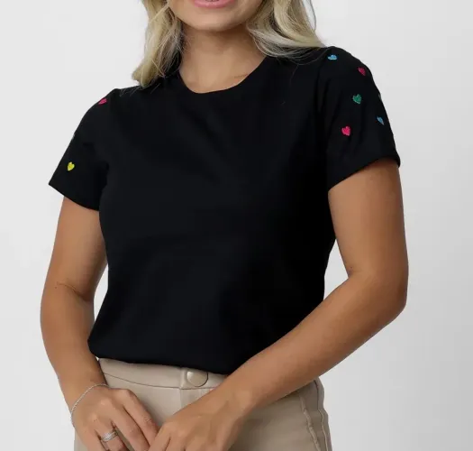 T-shirt algodao feminina