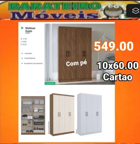 Multiuso 4 portas com pes