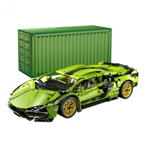 Brinquedo de montar modelo Lamborghini Sian 1280. Peças