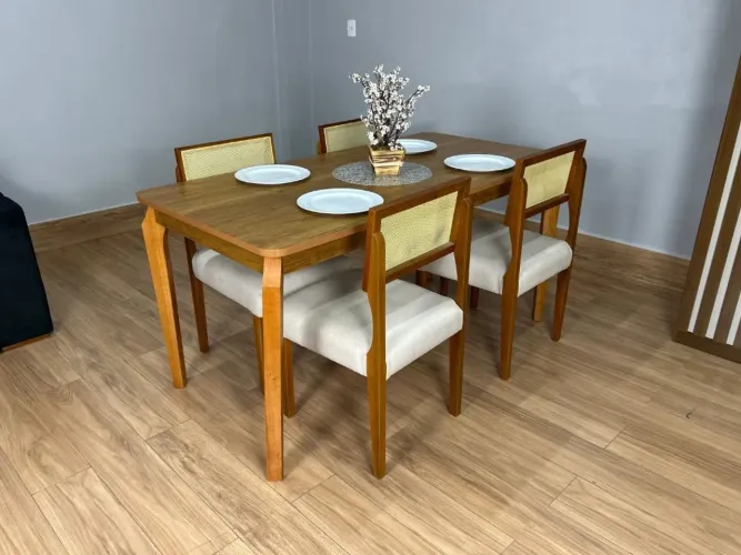 Mesa de Jantar 1.20×0.80 Com 4 Cadeiras Grécia l876