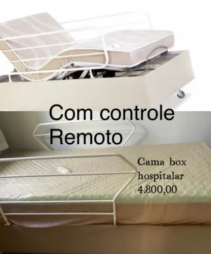 Cama Box Hospitalar com Controle Remoto usada super conservada