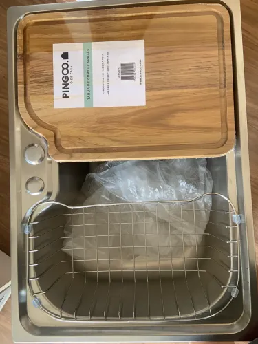 Cuba Gourmet para Cozinha Aço Inox Pingoo