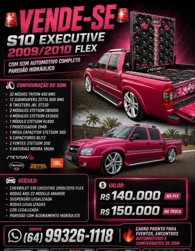 Chevrolet S10 P-up Executive 2.4 MPFI F.power CD 2009