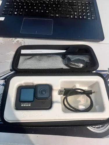Gopro hero 9 black com adaptador de microfone