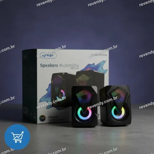 Caixas de som para computador - Canais USB RGB para PC e Notebook