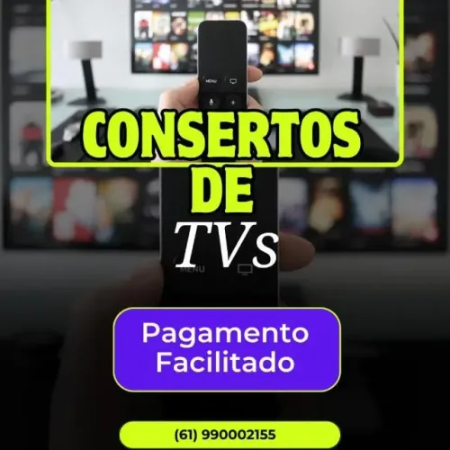 Conserto de TVs, reparo em placas e telas