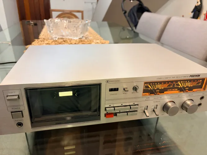 Tape Deck Polyvox CP-1900 Cassette Único Dono em excelente estado 