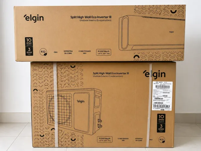 Ar-condicionado Elgin Split Inverter Eco III 9.000 BTUs 220V - Novo na Caixa