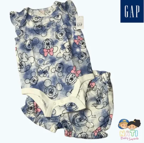 Conjunto mickey e Mini (6-12 meses)