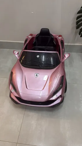 Carro/caminhonete De Brinquedo Lafuente Imports Br Ferrari Sport Luxo Elétrico Cor Rosa