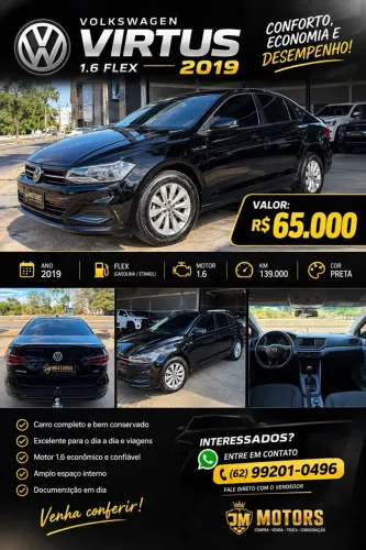 Volkswagen Virtus 1.6 MSI Flex 16V 5P Mec. 2019
