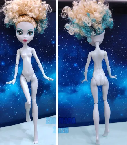 Boneca Monster High Lagoona Exchange para Customização, Reparo, Substituição, Sucata