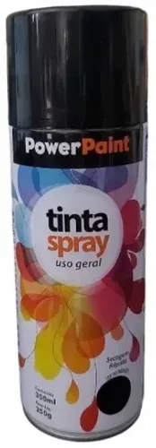 TINTA SPRAY USO GERAL SECAGEM RÁPIDA - BRANCO BRILHANTE - POWER PAINT