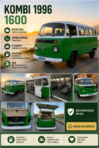 Volkswagen Kombi Standard/ Luxo/ Serie Prata 1997